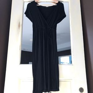 Black Wrap Top Dress from J. Crew